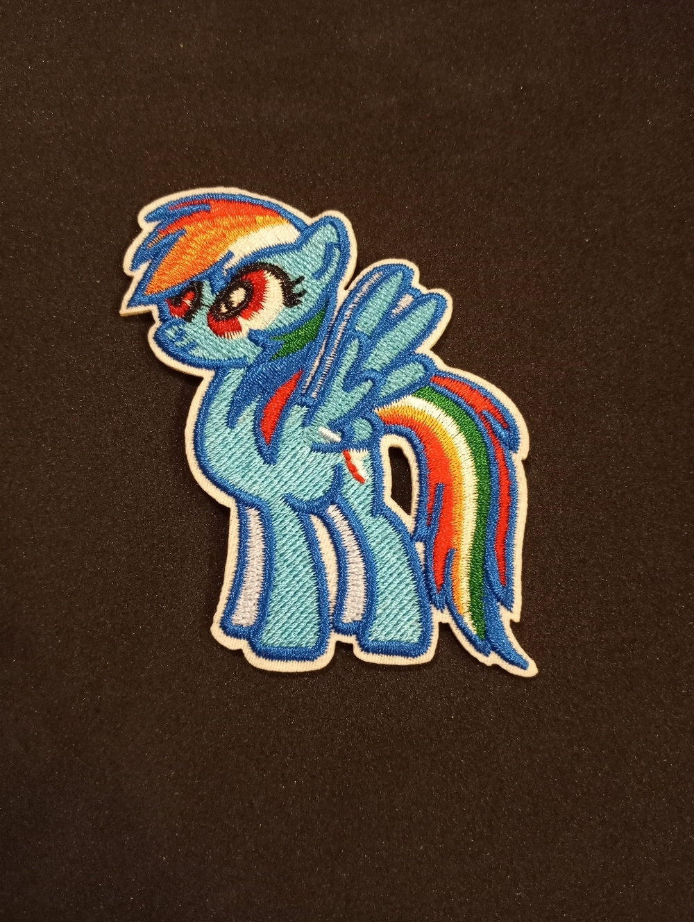 Rainbow Dash My Little Pony Embroidered Iron on patch applique